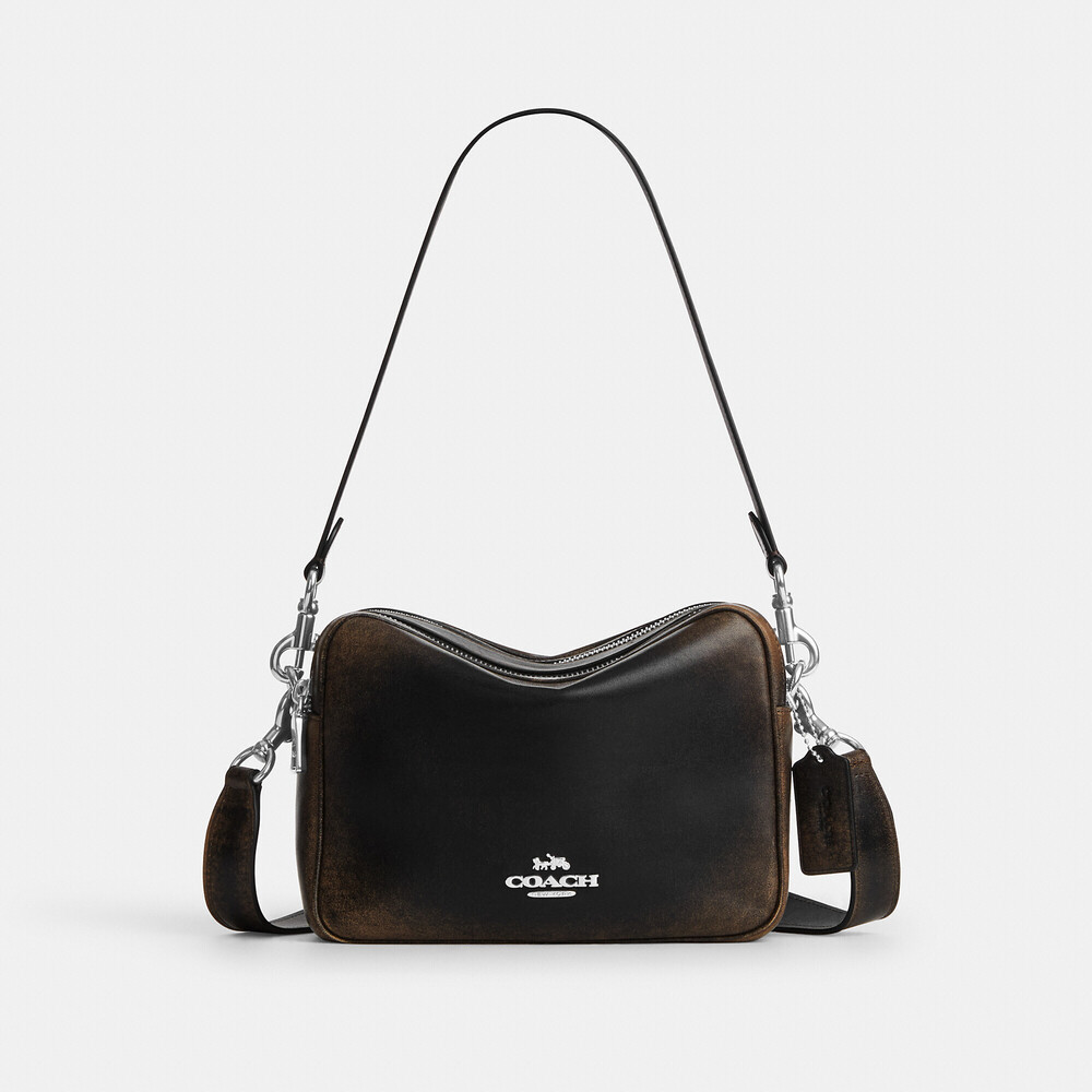 Coach Carey Crossbody/ Shoulder Bag In Loved Leather & has both straps! NWT!